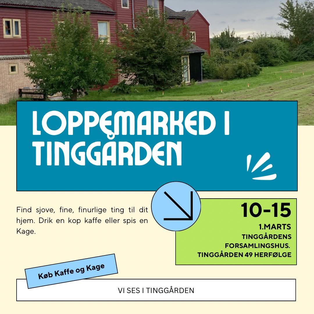 Loppemarked i Tinggården – herfølge.nu